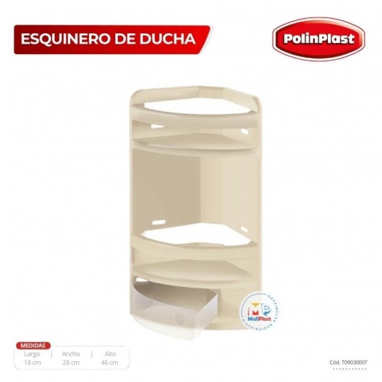 ESQUINERO DE DUCHA POLIN