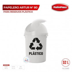 PAPELERO ARTUR N° 80 ECOLOGICO RESIDUOS PLASTICO