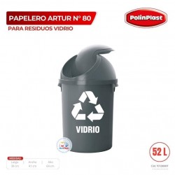 PAPELERO ARTUR N° 80 ECOLOGICO RESIDUOS VIDRIO