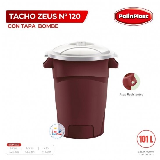 TACHO ZEUS N° 120 C/TAPA BOMBE