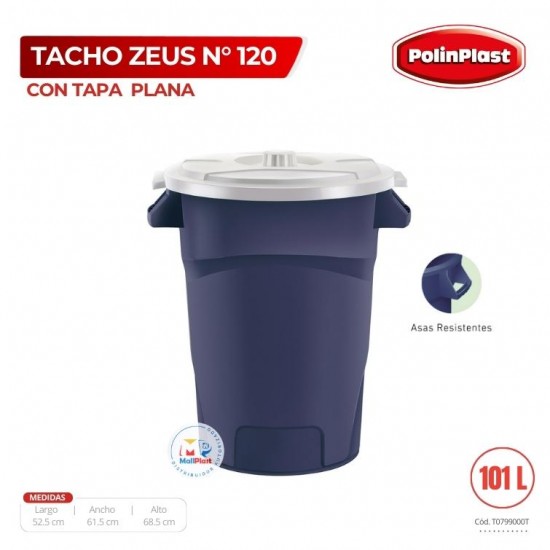 TACHO ZEUS N° 120 C/TAPA PLANA