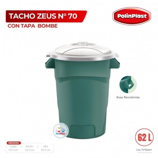 TACHO ZEUS N° 70 C/TAPA BOMBE