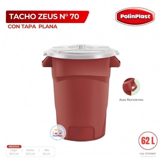 TACHO ZEUS N° 70 C/TAPA PLANA