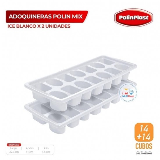 ADOQUINERAS POLIN MIX ICE BLANCO X 2 UNIDADES