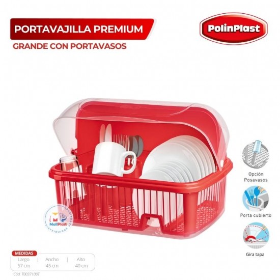 PORTAVAJILLA PREMIUM GRANDE C/PORTAVASOS