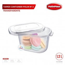 TAPER CONTAINER POLIN N° 2 TRANSPARENTE