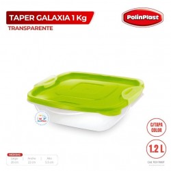 TAPER GALAXIA 1 KG TRANSPARENTE C/TAPA COLOR