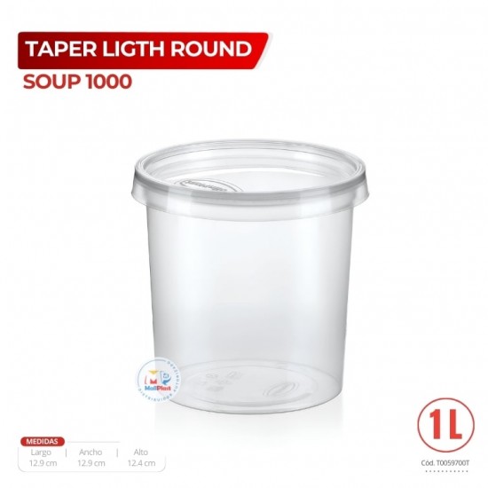 TAPER LIGTH ROUND/SOUP 1000