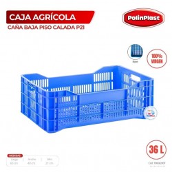 CAJA AGRICOLA CAÑA BAJA PISO CAL P21 100% VIRGEN