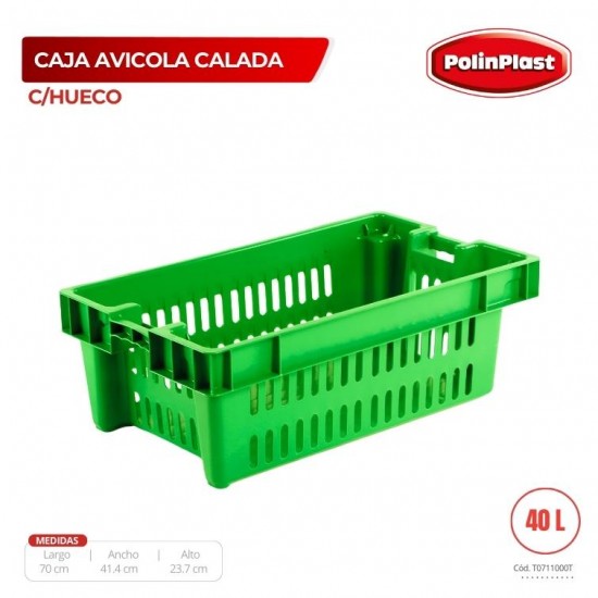 CAJA AVICOLA CALADA C/HUECO