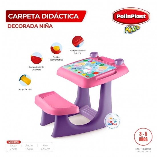 CARPETA DIDACTICA DECORADA NIÑA