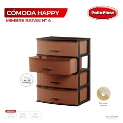 COMODA HAPPY MIMBRE RATAN N° 4 NUEVO