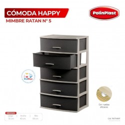 COMODA HAPPY MIMBRE RATAN N° 5 NUEVO