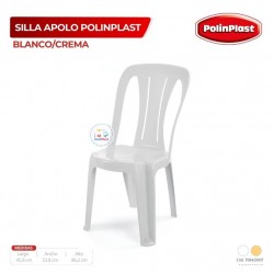 SILLA APOLO BLANCO/CREMA