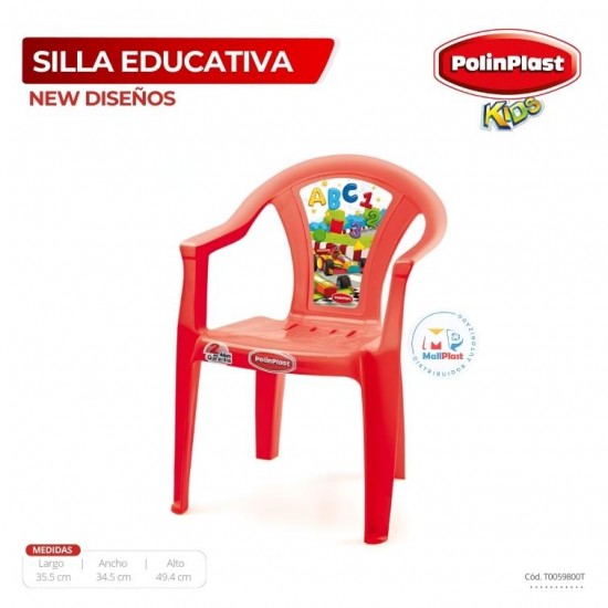 SILLA EDUCATIVA NEW DISEÑOS VARIADOS