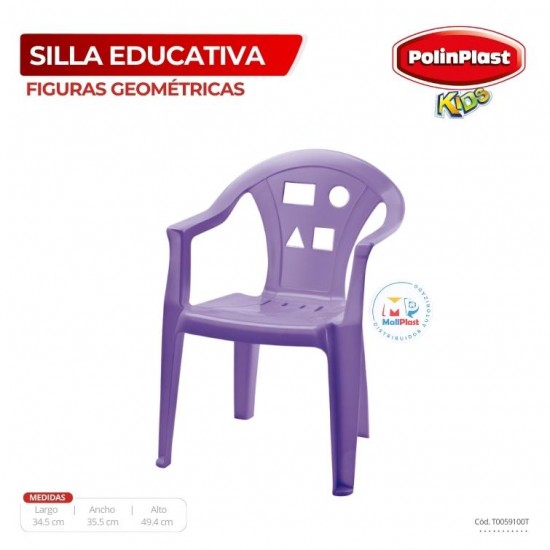 SILLA EDUCATIVA NEW FIGURAS GEOMETRICAS