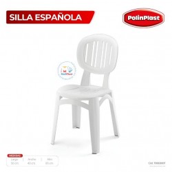 SILLA ESPAÑOLA BLANCA/CREMA