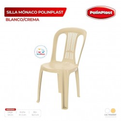 SILLA MONACO BLANCO/CREMA