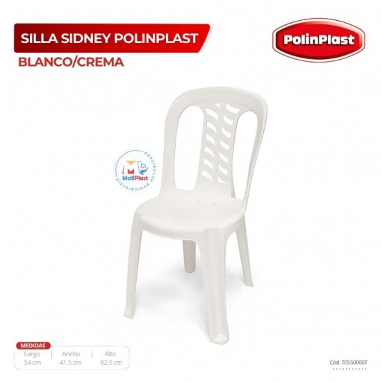 SILLA SIDNEY BLANCO/CREMA