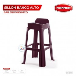 SUPER BANCO ALTO BAR ERGONOMICO