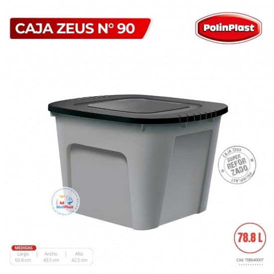 CAJA ZEUS N° 90 C/TAPA PLANA