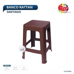 Banco Rattan Santiago