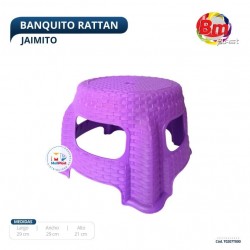 Banquito Rattan Jaimito