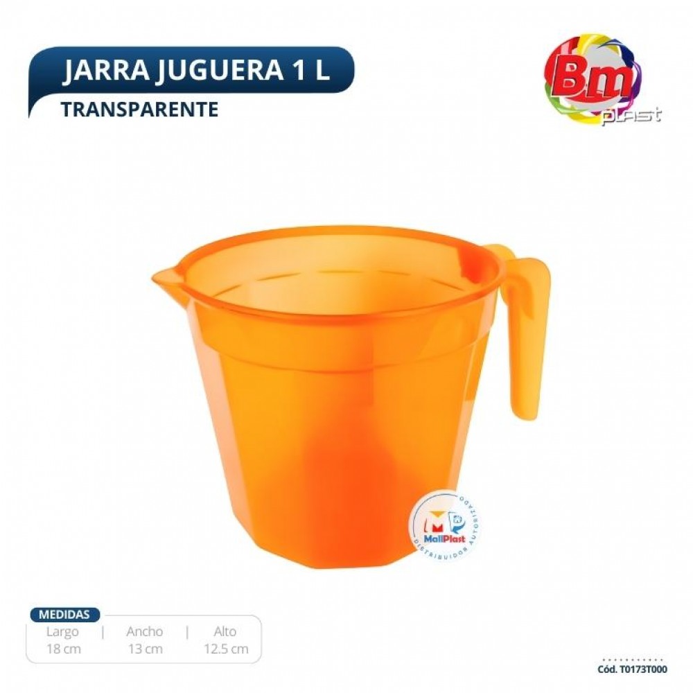 Jarra Juguera 1 Lt Transp