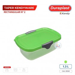 Caja Kendyware Rectangular 1,3 L Duraplast