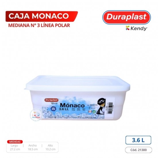 Caja Mónaco 3,6 L Polar Duraplast