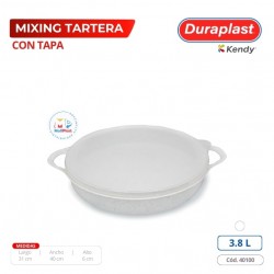 Mixing Tartera C/Tapa 3.8 L Duraplast