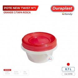 Pote New Twist Grande N° 1 C/Tapa Rosca