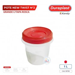 Pote New Twist Grande N° 2 C/Tapa Rosca