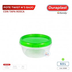 Pote Twist 0.5 L Duraplast