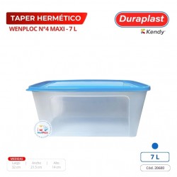 Taper Hermetico wenploc 7 L Duraplast