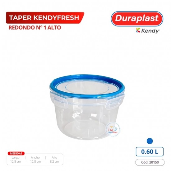 Taper Kendyfresh Redonda 0,6 L Duraplast