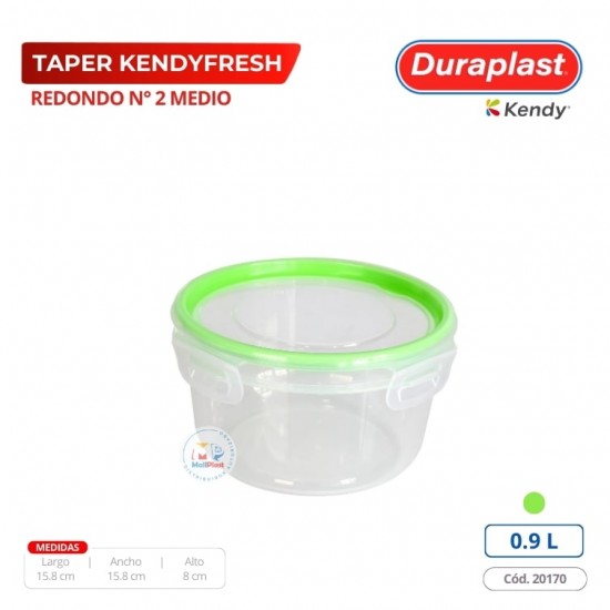 Taper Kendyfresh Redonda 0,90 L Duraplast