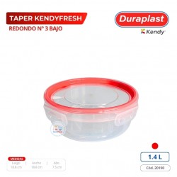 Taper Kendyfresh Redonda 1,4 L Duraplast