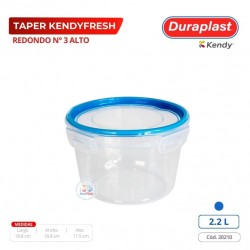 Taper Kendyfresh Redonda 2,2 L Duraplast