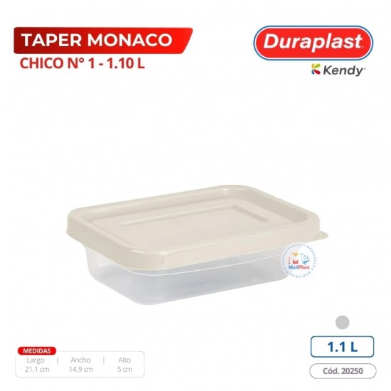 Taper Mónaco 1,10 L Duraplast