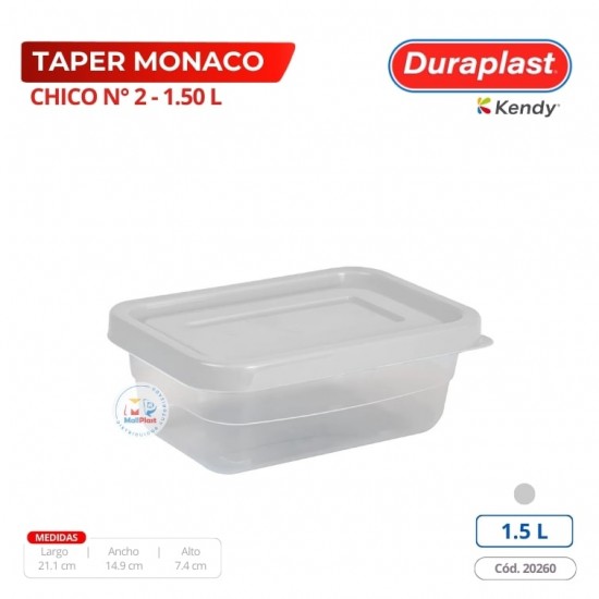 Taper Mónaco 1,50 L Duraplast