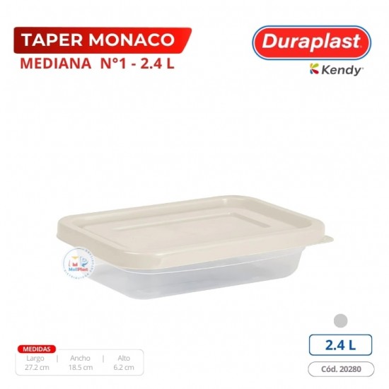 Taper Mónaco 2,4 L Duraplast