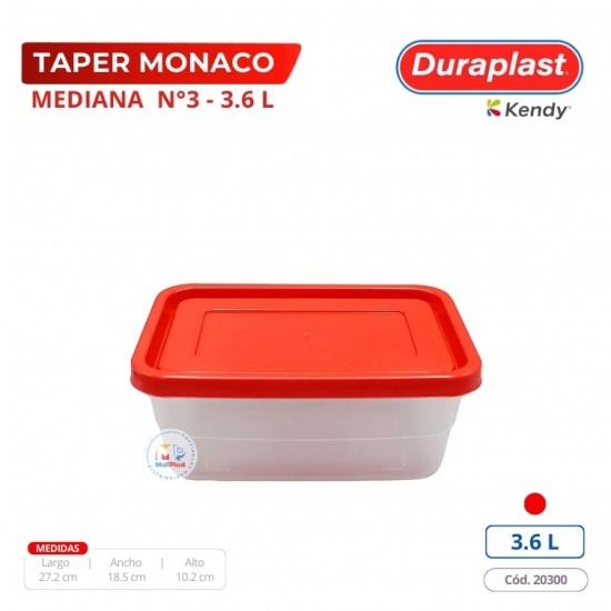 Taper Mónaco 3,6 L Duraplast