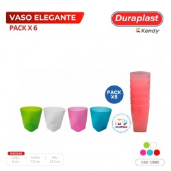 Vaso Elegante Pack X6