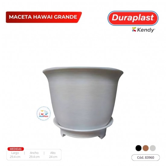 Maceta Hawai Duraplast