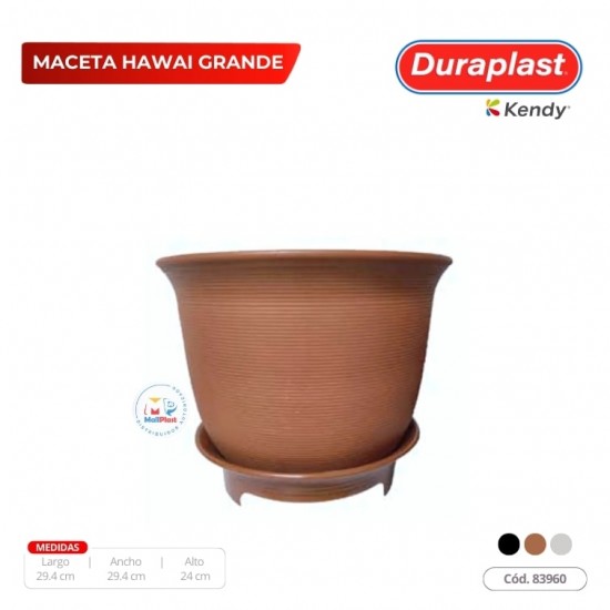 Maceta Hawai Duraplast