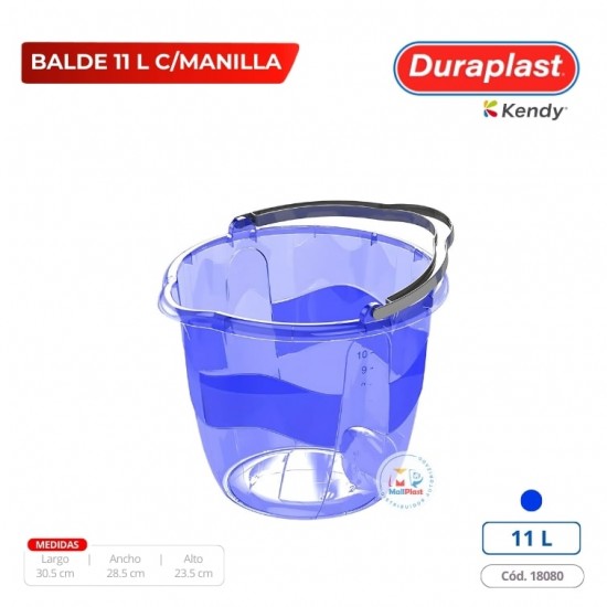 Balde 11 L Con Asa Duraplast