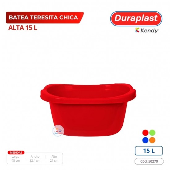 Batea Teresita 15 L Duraplast