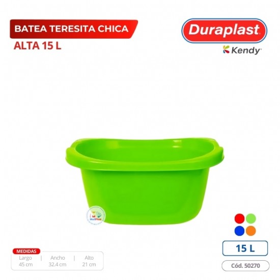 Batea Teresita 15 L Duraplast