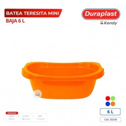 Batea Teresita 6 L Duraplast